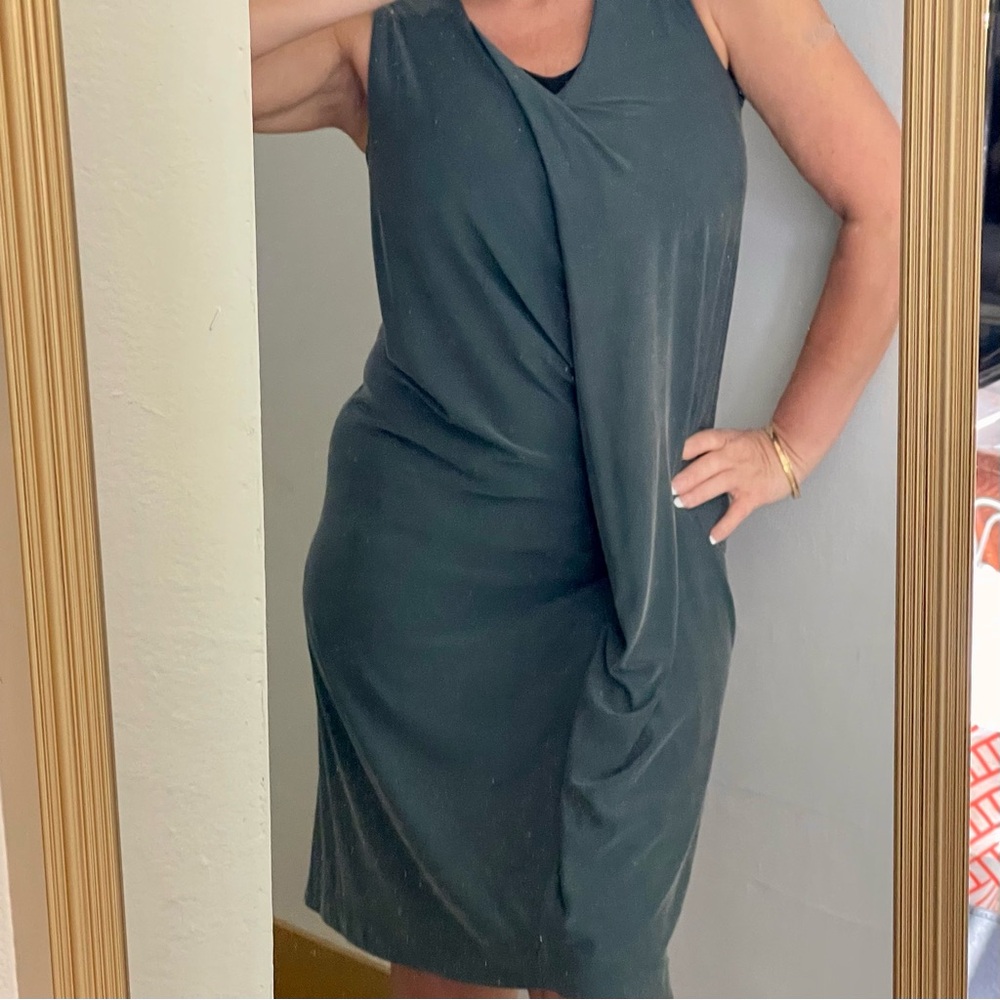 Cynthia Rowley Sage Green Cupro Wrap Dress 🌿Extra Small NWOT 🔥🔥 - Picture 13 of 14